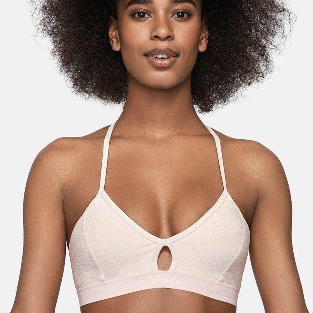 Outdoor Voices Steeplechase Bra Rose Quartz Size XS